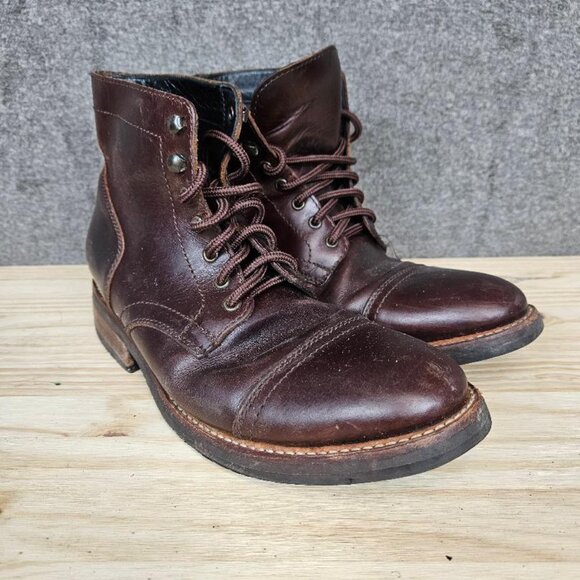 Thursday Boots Everyday Men's Brown Leather Lace up Chukka Ankle Boots size 9 - Picture 4 of 16